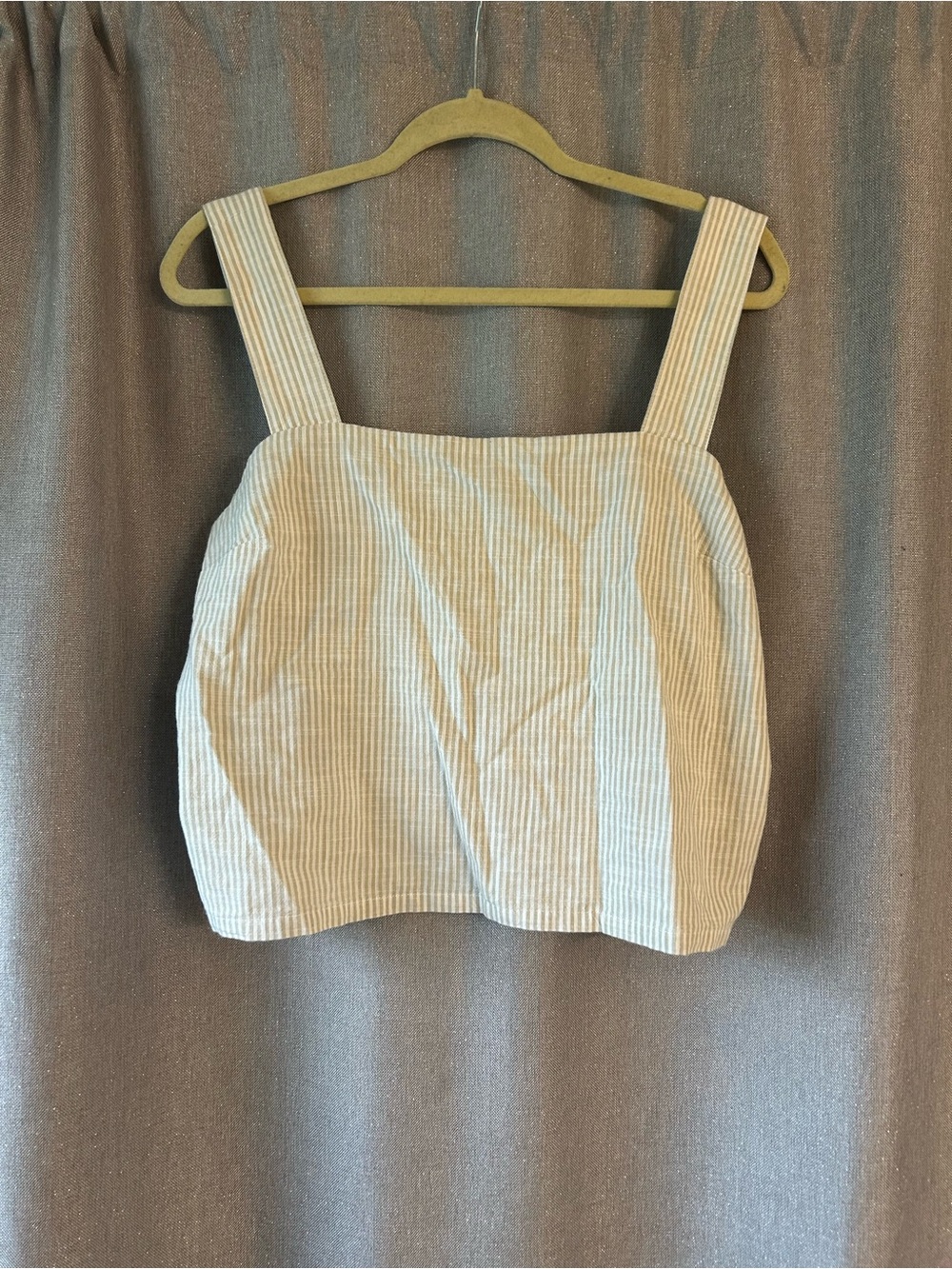 The Normal Brand NWT Lived-In Cotton Tank Jute Railroad Stripe Large